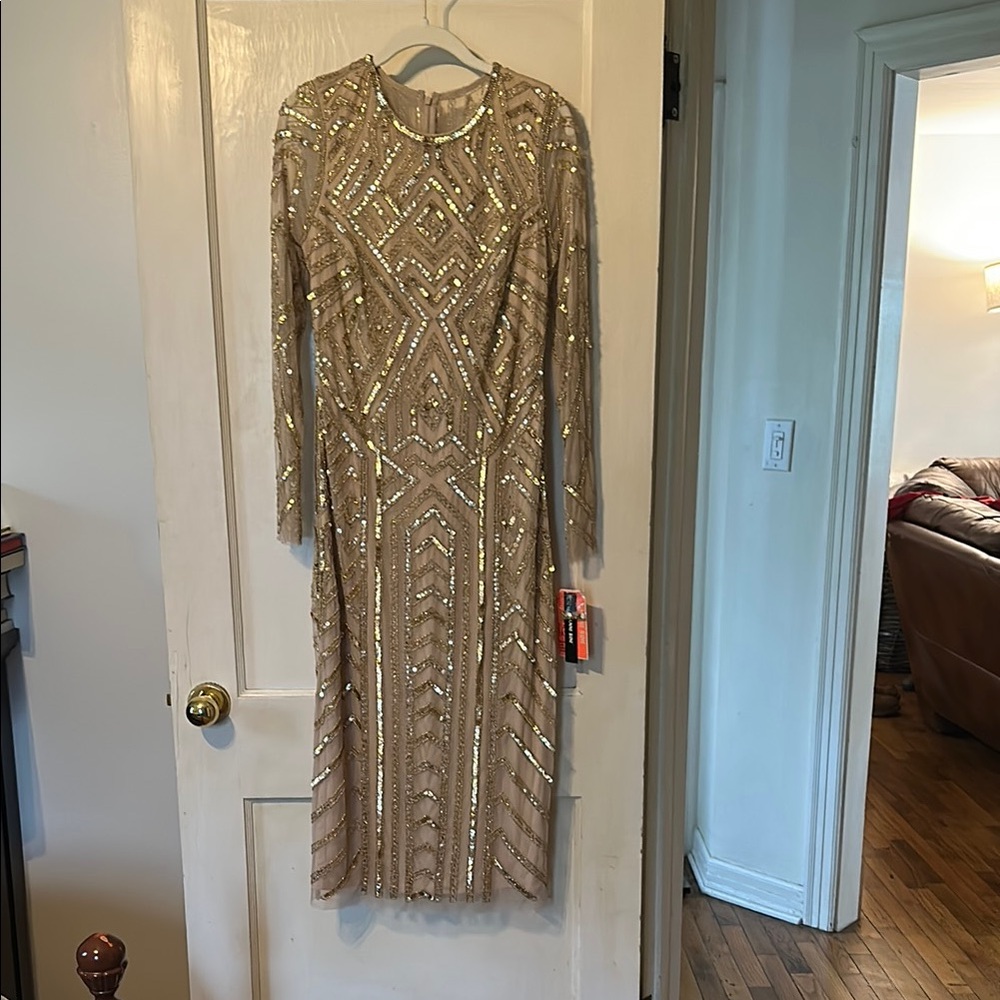 Champagne Gianni Bini Miranda Dress